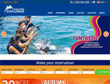 Tablet Screenshot of dolphinexplorer.com